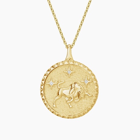 Taurus Necklace, 14K outlet Solid Gold Pendant, Taurus Jewelry, Zodiac Sign Necklace, Gold Taurus Pendant, Gold Coin Necklace, Personalized Pendant