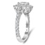 Floral Halo Diamond Ring, smallside view