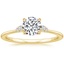 18K Yellow Gold Colette Diamond Ring, smalltop view