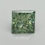 1.01 Ct. Fancy Vivid Green Princess Lab Grown Diamond
