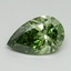 1.58 Ct. Fancy Vivid Green Pear Lab Grown Diamond