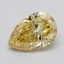 0.78 Ct. Fancy Intense  Yellow Pear Lab Grown Diamond