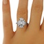 The Diana Ring, smalltop view on a hand