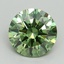2.01 Ct. Fancy Vivid Green Round Lab Grown Diamond