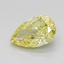 1.17 Ct. Fancy Intense Yellow Pear Lab Grown Diamond