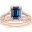 14K Rose Gold Fortuna Diamond Ring (1/2 ct. tw.) with Whisper Eternity Diamond Ring (1/4 ct. tw.)