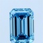 1.58 Ct. Fancy Vivid Blue Emerald Lab Grown Diamond