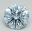 2.45 Ct. Fancy Intense Blue Round Lab Grown Diamond