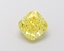 1.09 Ct. Fancy Vivid  Yellow Cushion Lab Grown Diamond
