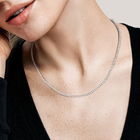 16 in. Perfect Four-Prong Diamond Tennis Necklace (3 ct. tw.)