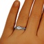 The Theta Ring, smalltop view on a hand