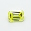 0.54 Ct. Fancy Intense Yellow Emerald Lab Grown Diamond