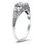 The Judie Ring, smalltop view on a hand