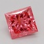 1.08 Ct. Fancy Vivid Pink Princess Lab Grown Diamond