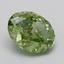 1.55 Ct. Fancy Vivid Green Oval Lab Grown Diamond