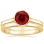 18K Yellow Gold Luna Bridal Set