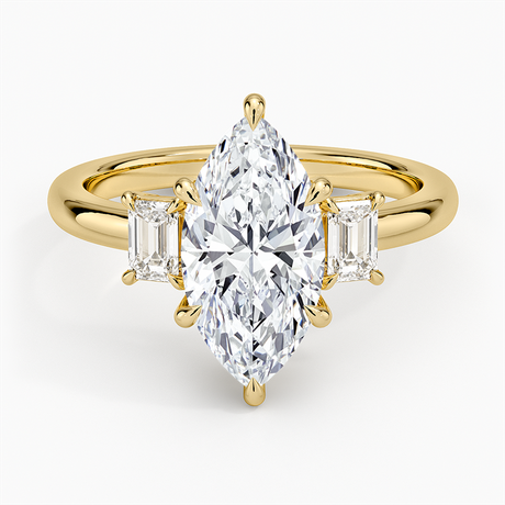 Three Stone Diamond Engagement Ring - Rhiannon