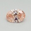 0.36 Ct. Fancy Vivid Pink Oval Lab Grown Diamond