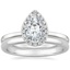 Platinum Vienna Diamond Ring with 2mm Comfort Fit Wedding Ring