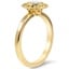 Green Sapphire Halo Diamond Ring, smallview