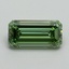 0.9 Ct. Fancy Vivid Pacific Green Emerald Lab Grown Diamond