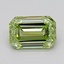 0.93 Ct. Fancy Vivid  Green Emerald Lab Grown Diamond