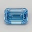 6.01 Ct. Fancy Vivid  Blue Emerald Lab Grown Diamond