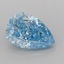 0.98 Ct. Fancy Vivid Blue Pear Lab Grown Diamond