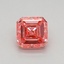 0.51 Ct. Fancy Vivid Pink Asscher Lab Grown Diamond