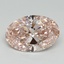 6.63 Ct. Fancy Intense Pink Oval Lab Grown Diamond