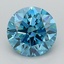 1.51 Ct. Fancy Vivid  Blue Round Lab Grown Diamond