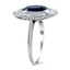 The Beckham Ring, smalltop view on a hand