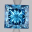 3.02 Ct. Fancy Deep Blue Princess Lab Grown Diamond