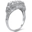 The Hollace Ring, smalltop view on a hand