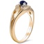 The Zuzana Ring, smalltop view on a hand
