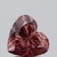 2.00 Ct. Fancy Vivid Brownish Pink Heart Lab Grown Diamond