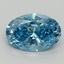 2.09 Ct. Fancy Vivid Blue Oval Lab Grown Diamond