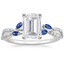 18K White Gold Luxe Willow Sapphire and Diamond Ring (1/8 ct. tw.), smalltop view