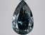3.34 Ct. Fancy Vivid Bluish Green Pear Lab Grown Diamond