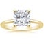 18K Yellow Gold Perfect Fit 1.4mm Solitaire Ring, smalltop view