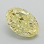 1.10 Ct. Fancy Intense Yellow Oval Lab Grown Diamond