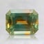 7.5x5.8mm Parti-Color Emerald Montana Sapphire