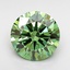 1.24 Ct. Fancy Vivid Green Round Lab Grown Diamond