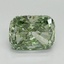 2.08 Ct. Fancy Vivid Green Cushion Lab Grown Diamond