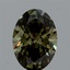 1.51 Ct. Fancy Vivid  Green Oval Lab Grown Diamond