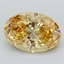 6.78 Ct. Fancy Vivid Orangy Yellow Oval Lab Grown Diamond