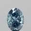 1.02 Ct. Fancy Vivid Blue Oval Lab Grown Diamond