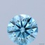 1.72 Ct. Fancy Vivid Blue Round Lab Grown Diamond