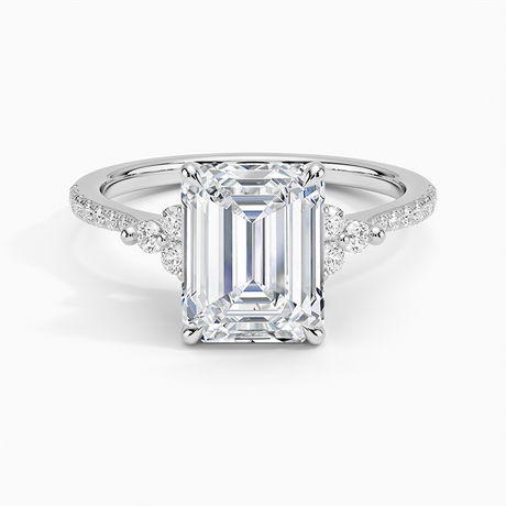 Platinum Melody Pavé Diamond Ring