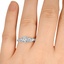 The Birdy Ring, smalltop view on a hand